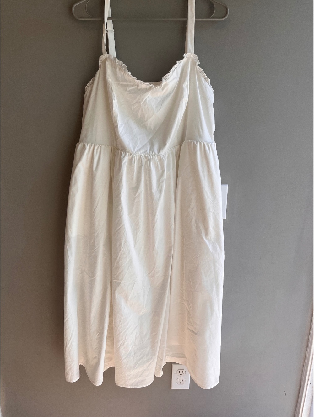 Torrid White Summer Fit and Flare Dress 2X